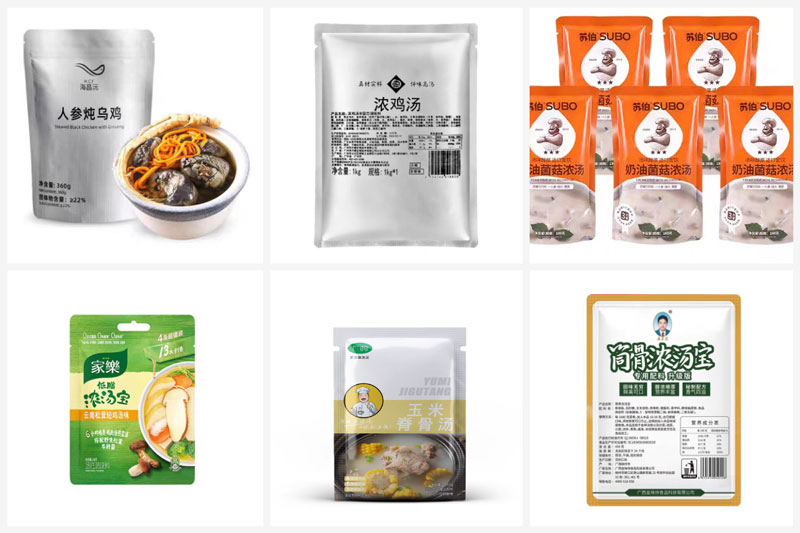 RL-GD8-200R/250R/300D湯汁全自動(dòng)包裝機(jī)樣品